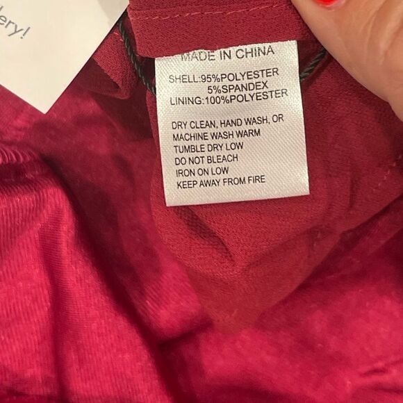 Yumi Kim Felicity Velvet Sleeveless Midi Dress in Wine.Size M - Picture 13 of 16